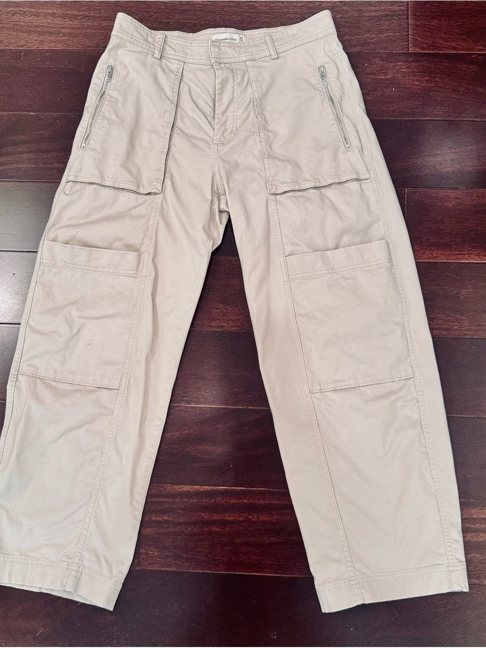 Abercrombie & Fitch Khaki Cargo Pants, size 27/4S